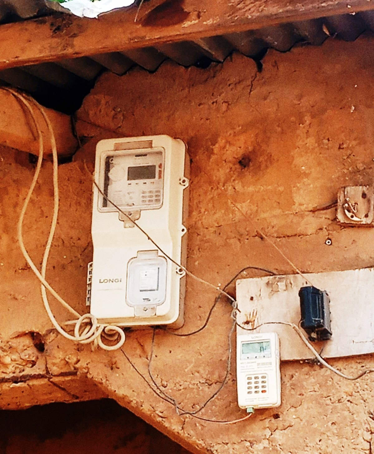 Figure 1: Prepaid meter installed in a house in one of the mini grid sites. Image: Okechukwu Ugwu, Torankawa Community, Sokoto State