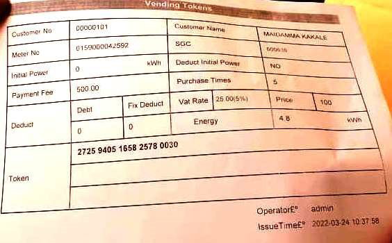 Figure 3: Receipt of electricity purchase in Torankawa, Sokoto State