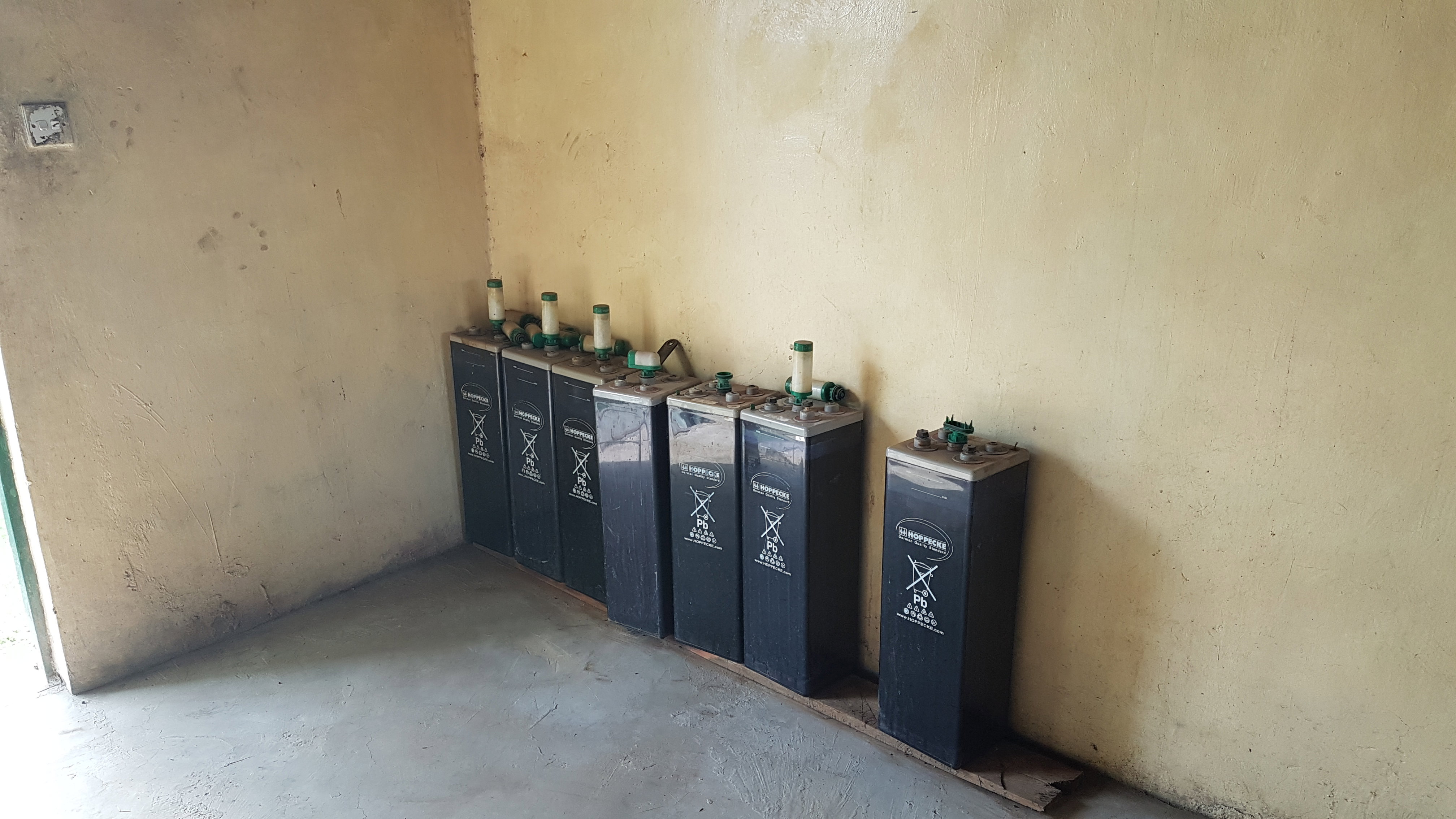 Figure 4. Out-of-order batteries awaiting recycling. Kenya, 2022. Emilie Etienne